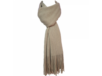 Manton Tejido - Beige Liso